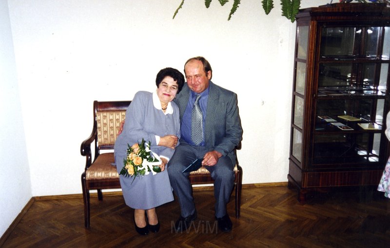 KKE 4524.jpg - Leonarda Filipow z mężem Jerzym Koźlukiem, Olsztyn, 2000 r.
